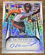 ‼️2023 Leaf Metal Football DALTON KINCAID Auto RC #1/5 UTAH UTES BUFFALO BILLS