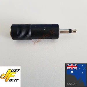 3.5mm Mono Plug to 6.5mm Mono Socket Adaptor black - Bild 1 von 3