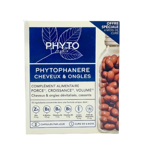 Phyto Phytophanere Anti-Pérdida de Cabello y Fortalecimiento 120/240 Cápsulas EXP:2027 Foto 1 de 1