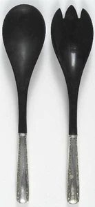 Gorham Sterling Kamelie (1941-2) 12" Salat Servier Set mit Kunststoff Schüsseln - Bild 1 von 3