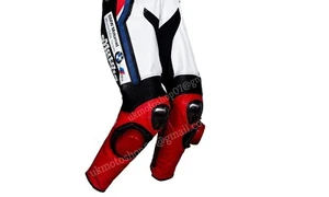 BMW Motorbike Racing Leather Trouser MOTOGP Motorcycle Biker Men Leather Pant CE - Picture 1 of 2