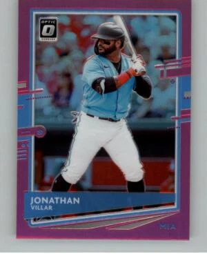 2020 Donruss Optic Jonathan Villar 144   Miami Marlins Pink - Image 1 of 2