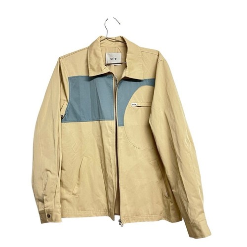 OFF WHITE Multigiacca uomo Arte Julio colore crema blu nuova