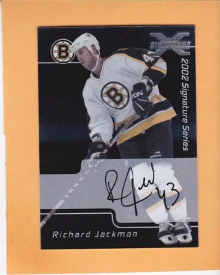 RICHARD JACKMAN 2002-03 BAP SIGNATURE SERIES BUY BACK AUTO #208 BRUINS NM-MT  A1 - Image 1 of 2