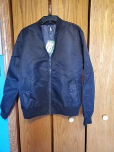 Advisors Excel Black Polyester Bomber Jacket Size Small - Picture 1 of 8