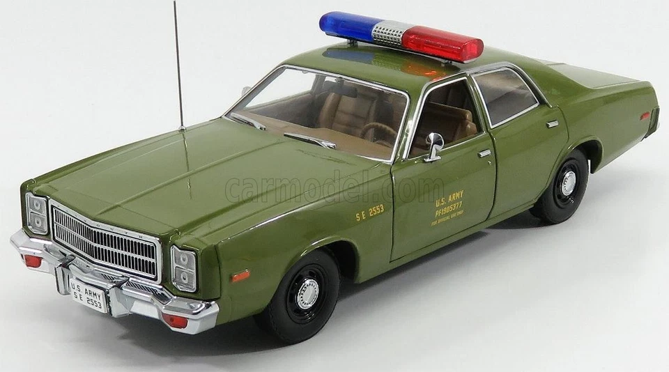 1/18 GREENLIGHT - PLYMOUTH - FURY U.S. ARMY MILITARY POLICE 1977 - A-TEAM 19053 - Immagine 1 di 1