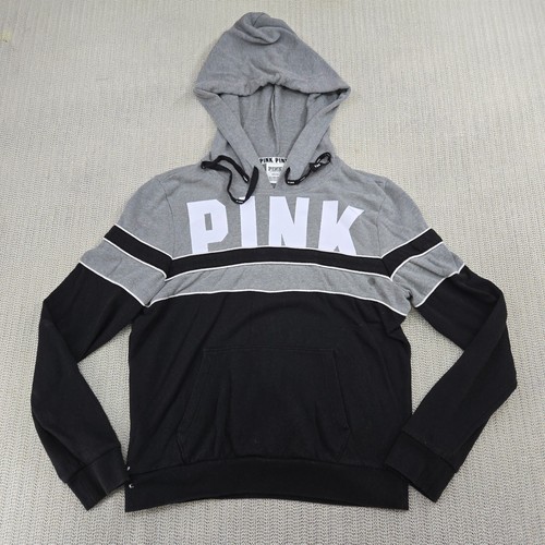 UNDERCOVER Felpa con cappuccio Victorias Secret rosa donna grigio medio nero Spellout
