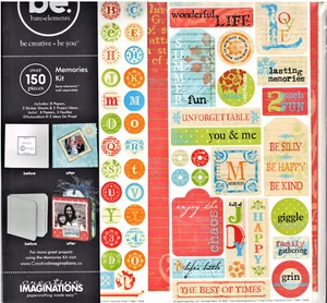 Narratives ANTIQUE MEMORIES SCRAPBOOK KIT scrapbooking 150+ pcs PAPERS STICKERS - Picture 1 of 8