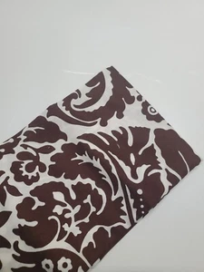 Jennifer Paganelli Fabric West Indies Damask Brow White Cotton Sew OOP ONE YARD - Picture 1 of 1