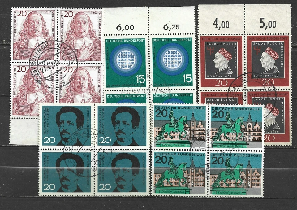 GERMANY, 5 BLOCKS OF 4 VARIOUS,  USED - Image 1 of 1