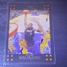 2007-08 TOPPS DWYANE WADE #3 Kobe Bryant shadow set#&jersey #match. 🔥HOF