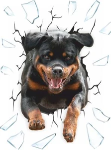 Aufkleber Einschussloch Motiv "Rottweiler" Sticker Tattoo Styling  Motorrad - Imagen 1 de 1