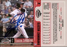 Eliezer Zambrano Signed 2014 Grandstand Richmond Flying Squirrels  Card Auto AU