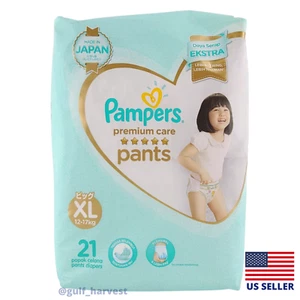 Pampers Premium Care Pants 21 Pack Diapers, Size XL (Made in JAPAN) IDN Import - Picture 1 of 11