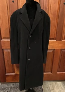 Lauren Ralph Lauren langer Mantel Kaschmir Wollmischung Herren Gr. 44 kurz schwarz - Bild 1 von 11
