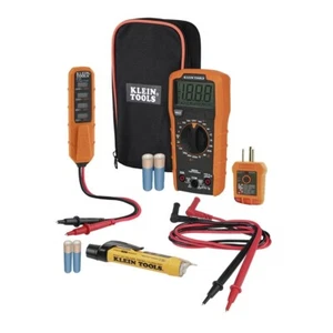 Klein Tools MM320KIT 600V 10A 2 Ohm Multimetro Digitale Kit Test Elettrico Nuovo - Foto 1 di 15