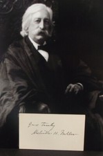 8th Chief Justice Melville Fuller Autograph Served 1888 to 1910 Supreme Court