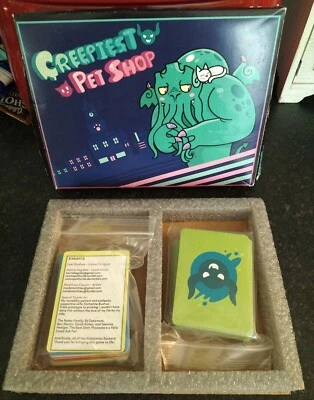 THE CREEPIEST PET SHOP CARD GAME COMPLETE LOVELY CONDITION 6+ CREEPY TIKI  - Image 1 of 4