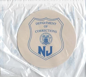 USA, NEW JERSEY Department of corrections-Abzeichen Patch Badge white weiß - NEW - Bild 1 von 1