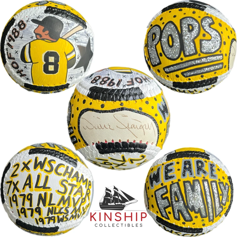 Willie Stargell signed Baseball JSA COA Hand Painted Carter X Pirates HOF Y169 - Image 1 of 1