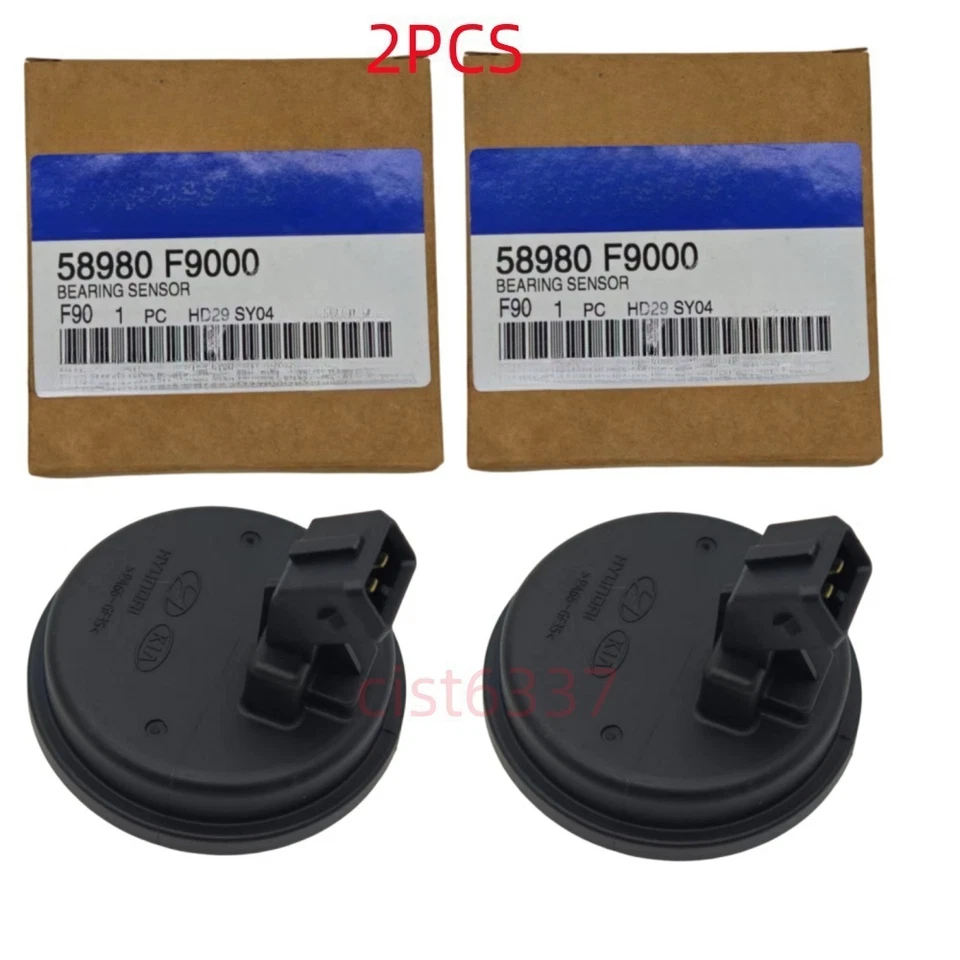 2PC ABS Rear Bearing Sensor for 16-22 Hyundai Accent Kia Rio OEM 58980F9000 - Image 1 of 4