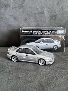 Tomica Premium Silver SUBARU IMPREZA WRX 1/61 5 SPOKE WHEEL SWAP DISPLAY MODEL - Picture 1 of 17