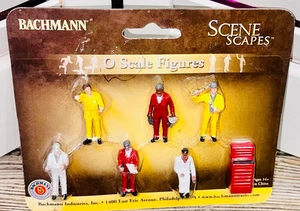 Bachmann Industries Miniature HO Scale Figures Mechanics Train (6 Piece) - Picture 1 of 1