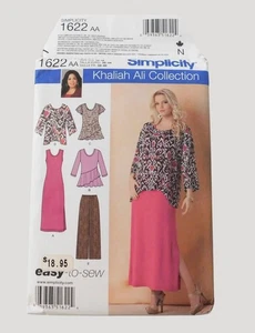 Vestido túnica pantalones Simplicity 1622 Khaliah Ali tallas 10-18 patrón de costura - Imagen 1 de 4