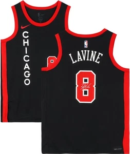 Zach LaVine Chicago Bulls Signed Black Nike 2023-24 City Edition Swingman Jersey - Picture 1 of 5