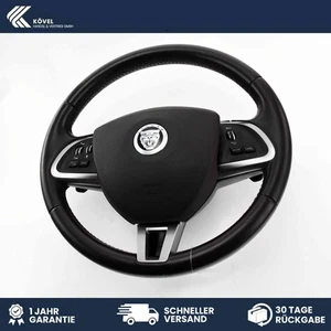 Original Lenkrad mit Pralltopf Braun Jaguar XF 1 X250 CX23ABAMS - Bild 1 von 6