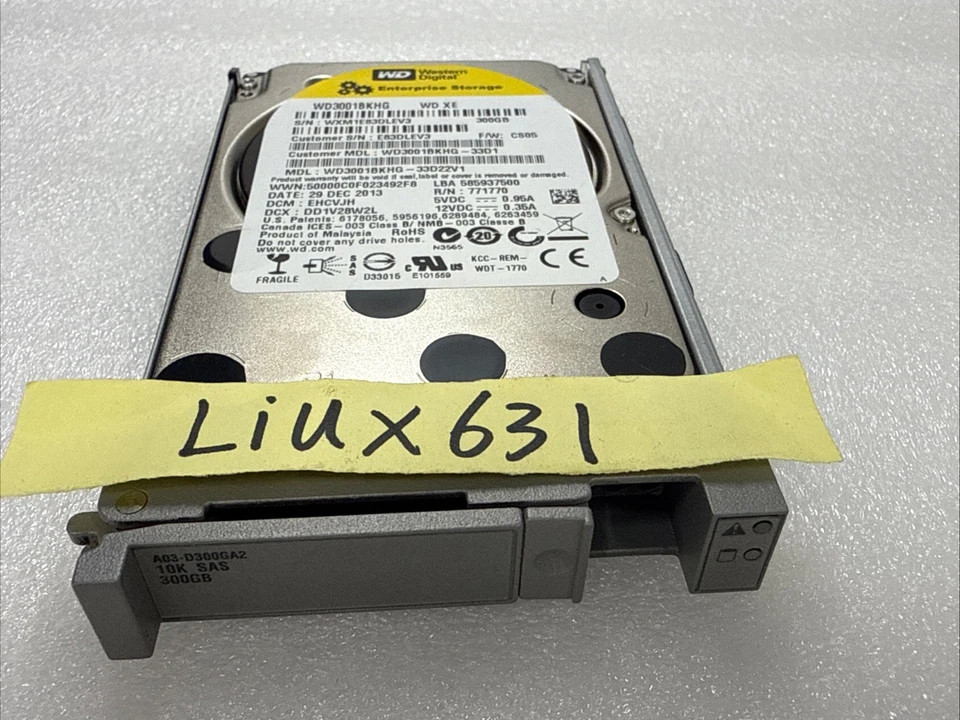 A03-D300GA2 58-0113-01 Cisco 300GB 10K RPM 6Gb/s 2.5" SAS HDD Hard Drive - Image 1 of 1