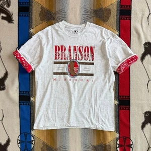Vintage 90s Branson Missouri Western Cowboy T-Shirt Size XL Made In USA - Picture 1 of 7