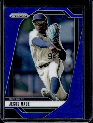 2025 Prizm Jesus Made Prizms Blue #84/199 Brewers - Image 1 of 2