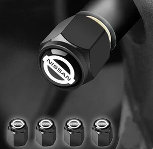 Brass Tyre Valve Cap 4pcs fit for Nissan - Picture 1 of 9