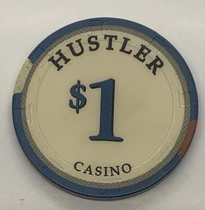 Sala de tarjetas con chip Hustler Casino Gardena California CA $1 H&C - Imagen 1 de 2