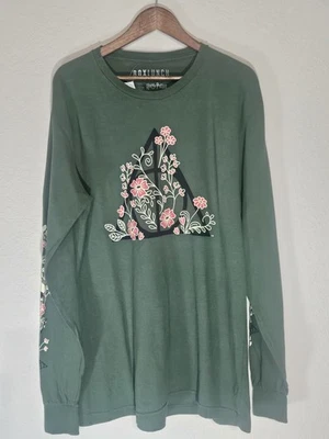 Camisa masculina Harry Potter grande verde rosa floral caixa almoço Relíquias da Morte - Imagem 1 de 4