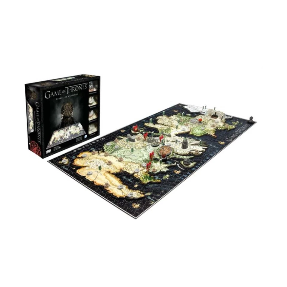 4D Citysca 4D Puzzle  Game of Thrones - 4D Puzzle of Westeros (1465 Pie VG+/NM - Image 1 of 1