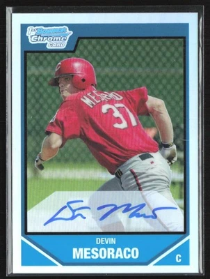 Devin Mesoraco 2007 Bowman cromo refractor automático/500 B #BDPP115 Cincinnati Reds Foto 1 de 2