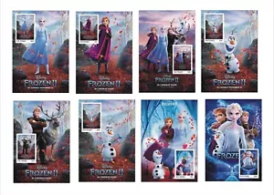 Disney Frozen II 2022 8 HOJAS DE RECUERDO DIBUJOS ANIMADOS SIN PERFORAR - Imagen 1 de 1