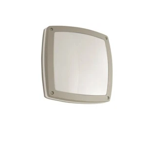 Plafoniera da soffitto per esterno moderna in alluminio e policarbonato silver - Imagen 1 de 1