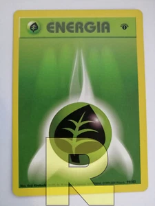 Base Energy Grass ® Set Base 99/102 1st EDITION ® Pokemon ® Italian ® Good - Picture 1 of 4