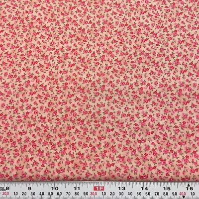 Fruit Cocktail by Chloe's Closet for Moda Floral on Pink Cotton by the HALF YARD - Image 1 of 2