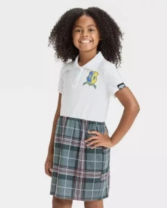 NWT BEETLEJUICE Girls' Astrid Skater Dress - White MEDIUM - Picture 1 of 9