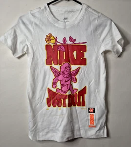 Nike Just Do It Swoosh Cherub The Nike Tee T-Shirt Kid's Size XS BNWT 2021 - Picture 1 of 6