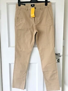 H&M Men's Trousers Beige Khakis Slim Fit Chinos Pants Cotton 46EU/32UK NEW TagON - Picture 1 of 6