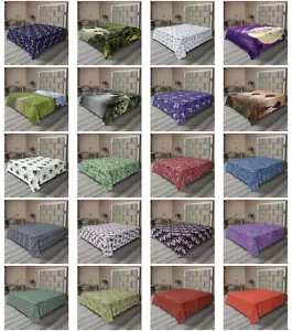 Ambesonne Asian Flat Sheet Top Sheet Decorative Bedding 6 Sizes - Picture 1 of 41