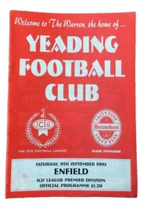 YEADING VENFIELD - ICIS LEAGUE - 9.09.1995 - Bild 1 von 1