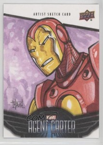 2018 Upper Deck Marvel Agent Carter Sketch Cards 1/1 Bill Maus #SKT Auto 6u3
