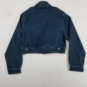 GOVANNI Teen Girl High Waist Denim Jacket Sz 13/14, Blue, Embellished Pockets - Picture 1 of 7