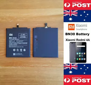 GENUINE Xiaomi Redmi 4A Battery BN30 3120mAh Good Quality - Local Seller - Picture 1 of 12
